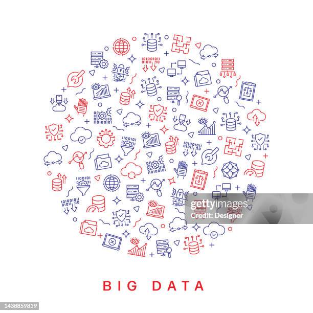 Pattern Big Data Big Data Related Pattern Design Modern Line Style Design High-Res ...