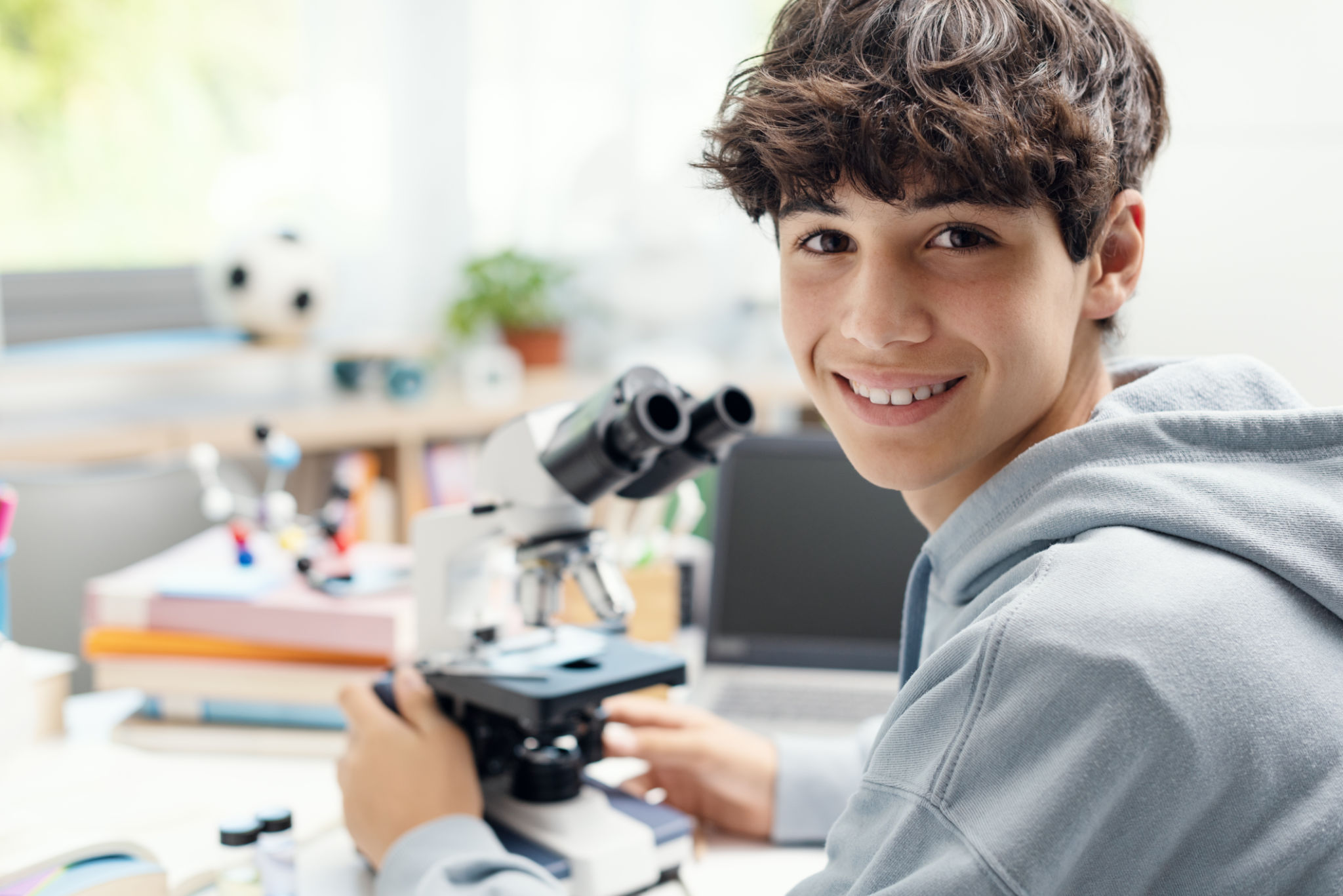 student learning science