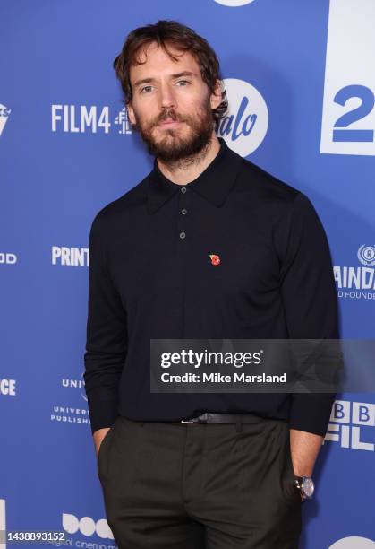 Sam Claflin attends the nomination announcement for the British Independent Film Awards 2022 at Everyman Broadgate on November 04, 2022 in London,...