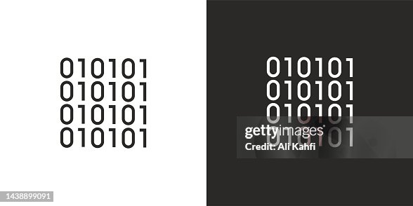 Binary code icon Binary code icon