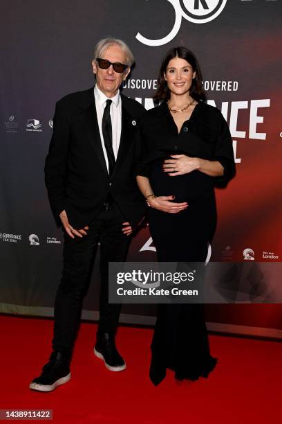 Elliot Grove and Gemma Arterton attend the Raindance Awards Ceremony 2022, where she received the Raindance Icon Award 2022 on November 04, 2022 in...