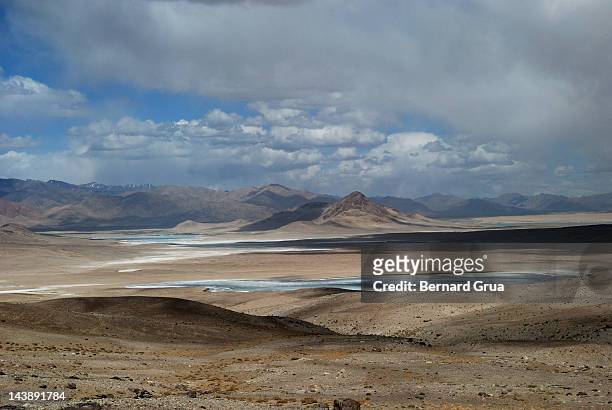 lifeless salted desert & lakes - bernard grua stock pictures, royalty-free photos & images