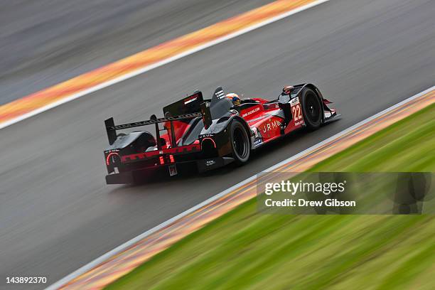 The JRM HPD ARX 03a - Honda driven by David Brabham of England, Karun Chandhok of India and Peter Dumbreck of Scotland during the 2012 FIA World...