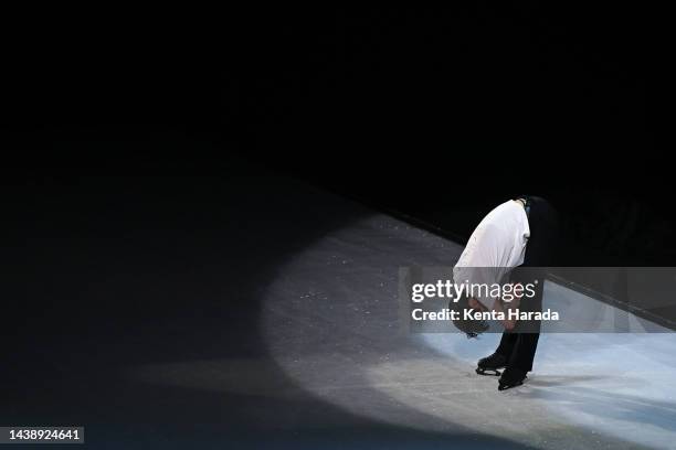 Yuzuru Hanyu performs during the ice show 'Prologue' at Pia Arena MM on November 04, 2022 in Yokohama, Kanagawa, Japan.