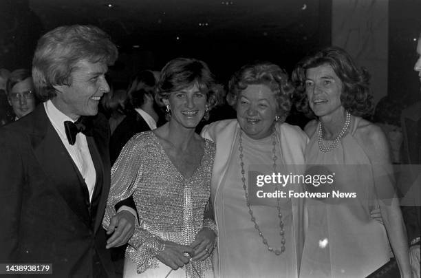 Stephen Edward Smith, Jean Kennedy Smith, guest, and Eunice Kennedy Shriver attend an event at the Hilton Hotel in Washington, D.C., on December 2,...