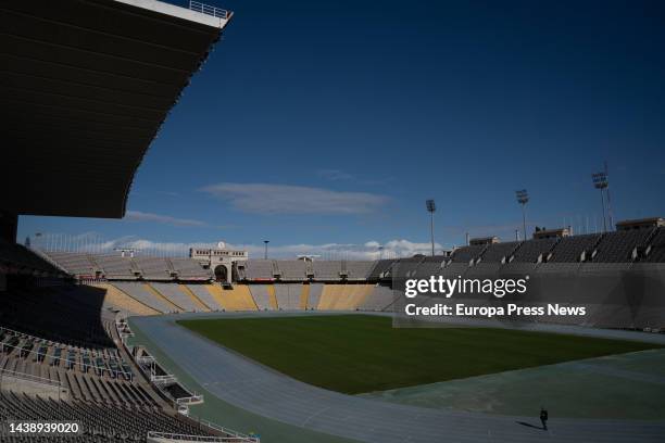 View of the Olympic Stadium, on November 4 in Barcelona, Catalonia, Spain. The project for the city's sports startup incubator was launched last...