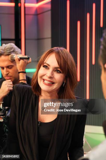 Gabriela Spanic during taping of show at Univision Studios on October 27, 2022 in Doral, Florida.