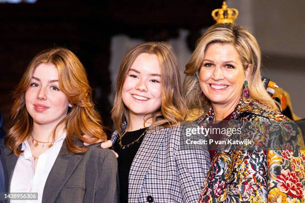 King Willem-Alexander of The Netherlands, Queen Maxima of The Netherlands, Princess Amalia of The Netherlands, Princess Alexia of The Netherlands and...