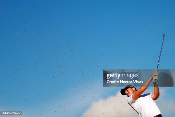 Danny Willett of England plays a shot on the 4th hole during the second round of the World Wide Technology Championship at Club de Golf El Camaleon...