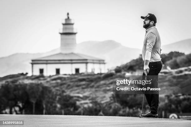 Matthew Baldwin of England looks on before plays his second shot on the 17th hole on Day Two of the Rolex Challenge Tour Grand Final supported by The...