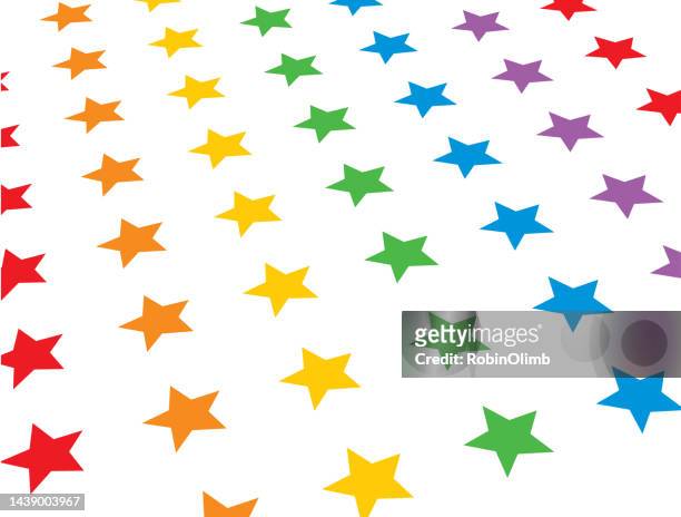 colorful angled stars background - star pattern stock illustrations