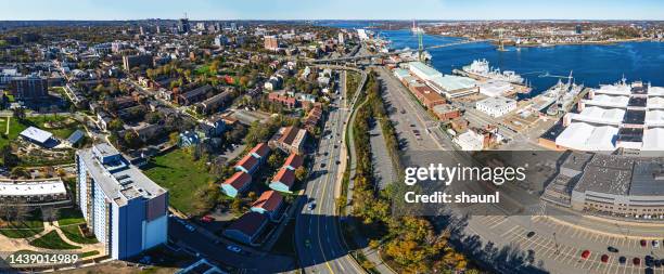 navy docks und north end halifax - naval bases stock-fotos und bilder