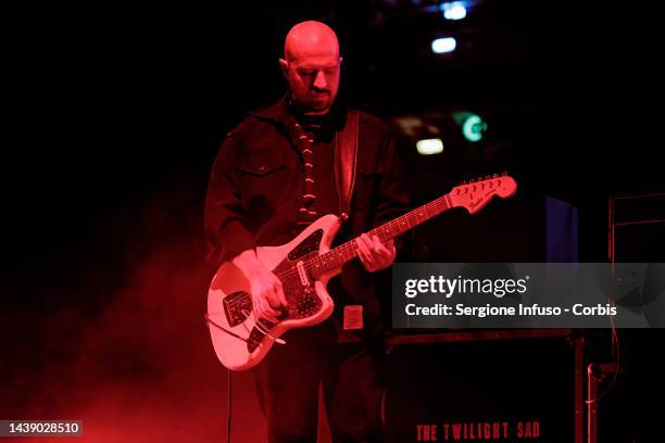 Andy MacFarlane of The Twilight Sad opens for The Cure at Mediolanum Forum of Assago on November 04, 2022 in Milan, Italy.