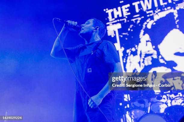 James Graham of The Twilight Sad opens for The Cure at Mediolanum Forum of Assago on November 04, 2022 in Milan, Italy.