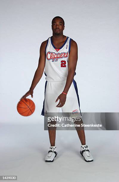2002-03 Los Angeles Clippers Melvin Ely #2 Game Used White Jersey DP05865