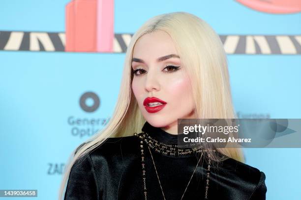 Singer Ava Max attends the red carpet for the LOS40 Music Awards 2022 at the WiZink Center on November 04, 2022 in Madrid, Spain.