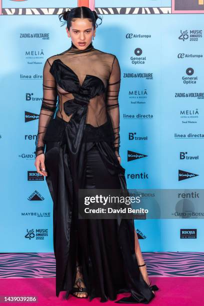 Singer Rosalia attends the red carpet for the LOS40 Music Awards 2022 on November 04, 2022 in Madrid, Spain.