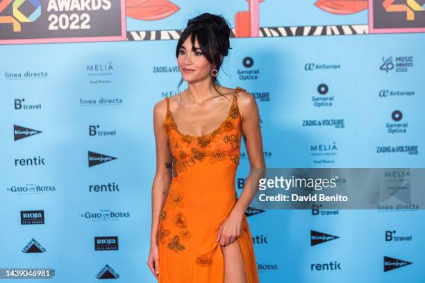 Singer Aitana attends the red carpet for the LOS40 Music Awards 2022 on November 04, 2022 in Madrid, Spain.