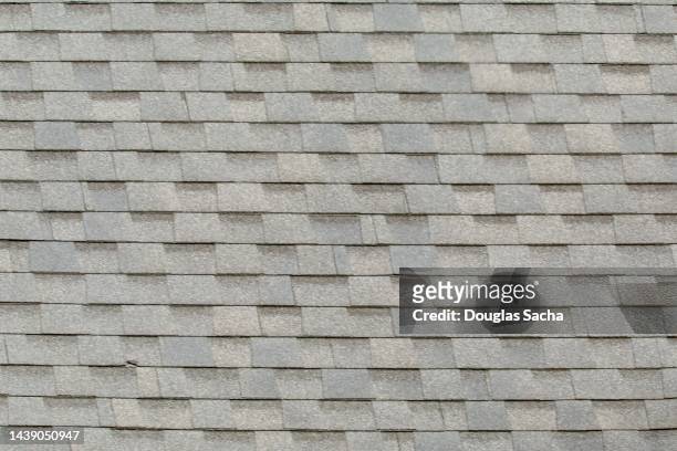roof shingles - full frame - roof replacement stock pictures, royalty-free photos & images