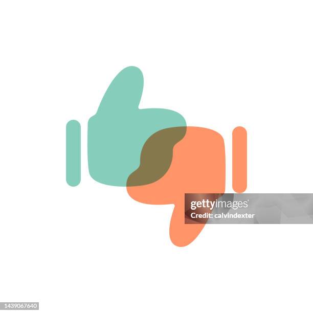 thumbs up thumbs down icon designs - technical issues stock illustrations