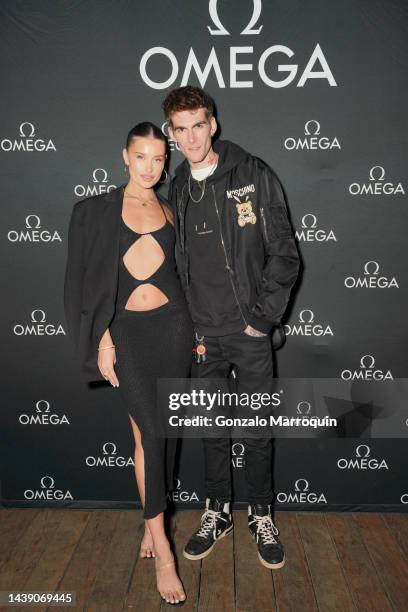 Lexi Wood and Presley Gerber during the Haute Living Celebrates Cindy Crawford With OMEGA at Nobu Malibu on November 03, 2022 in Malibu, California.