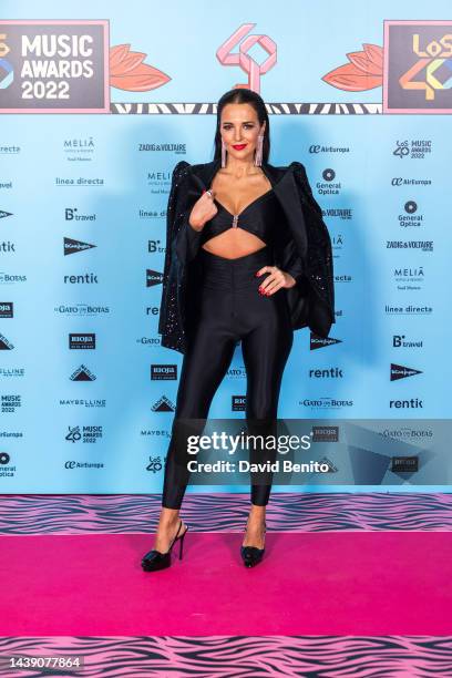 Attends the red carpet for the LOS40 Music Awards 2022 on November 04, 2022 in Madrid, Spain.