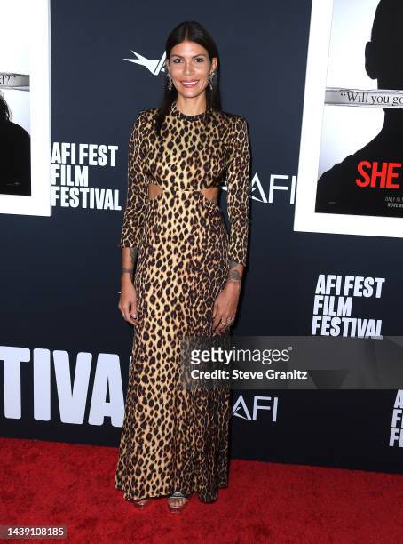 Dawn Dunning arrives at the 2022 AFI Fest - "She Said" Special Screening at TCL Chinese Theatre on November 04, 2022 in Hollywood, California.