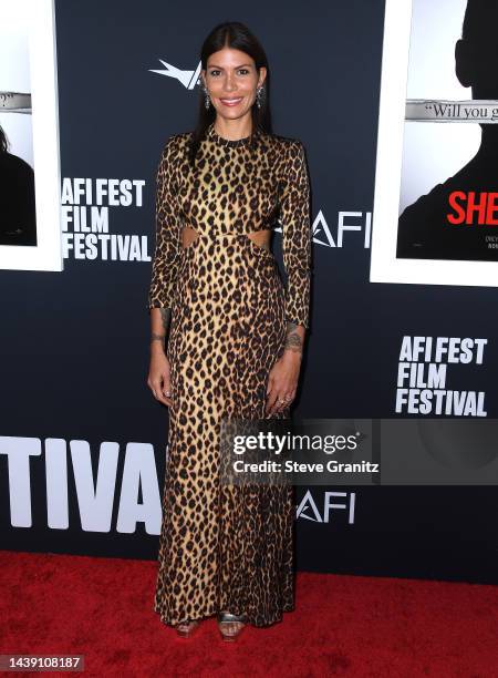 Dawn Dunning arrives at the 2022 AFI Fest - "She Said" Special Screening at TCL Chinese Theatre on November 04, 2022 in Hollywood, California.