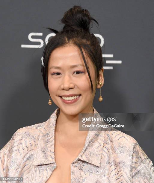 Domee Shi attends the Critics Choice Association's Celebration Of Asian Pacific Cinema & Television at Fairmont Century Plaza on November 04, 2022 in...