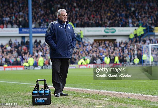 Sheffield Wednesday manager David Jones during the Npower League One match between Sheffield Wednesday and Wycombe Wanderers at Hillsborough Stadium...