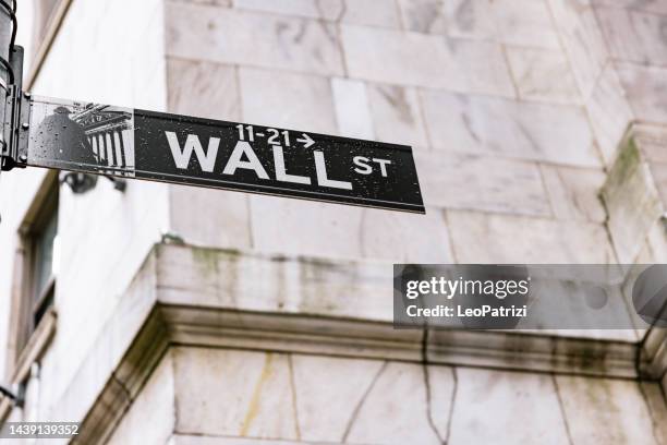 distrito financiero de nueva york, wall street - nyse fotografías e imágenes de stock