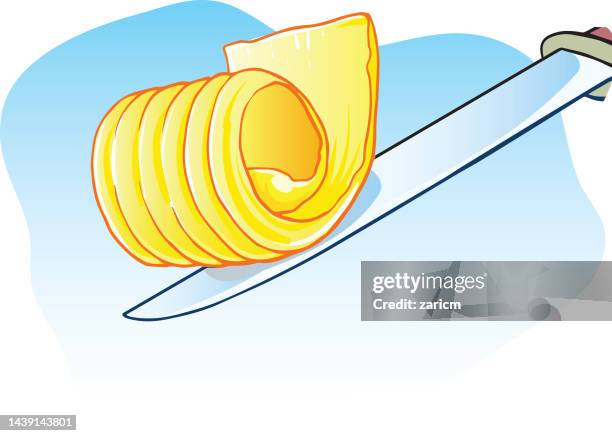butter or spread, fat dairy product for cooking and eating. - margarine products stock illustrations