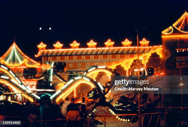 Funfair at Palisades Park, New Jersey, circa 1970.