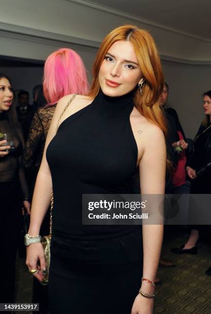 Actress Bella Thorne attends the Twentynine Palms launch celebration at Chateau Marmont on November 04, 2022 in Los Angeles, California.