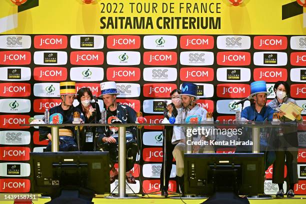 Jonas Vingegaard Rasmussen of Denmark and Team Jumbo - Visma Yellow Leader Jersey, Christopher Froome of United Kingdom and Team Israel - Premier...