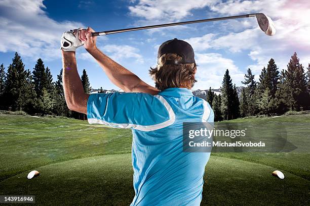 pro golfer - golf swing stock pictures, royalty-free photos & images