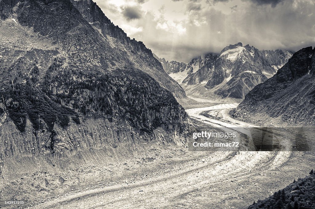 Sea of Ice Alpine Glacier