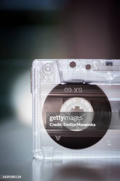 audio cassette tape - cassette audio stock pictures, royalty-free photos & images