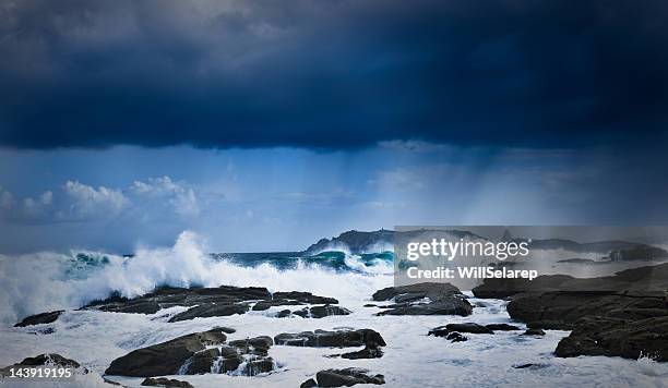 death coast, galicia, spain - galicia stockfoto's en -beelden