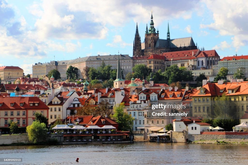 Czech Republic - Prague - view from the karluv most ( Charles Bridge) on the Mala Strana district