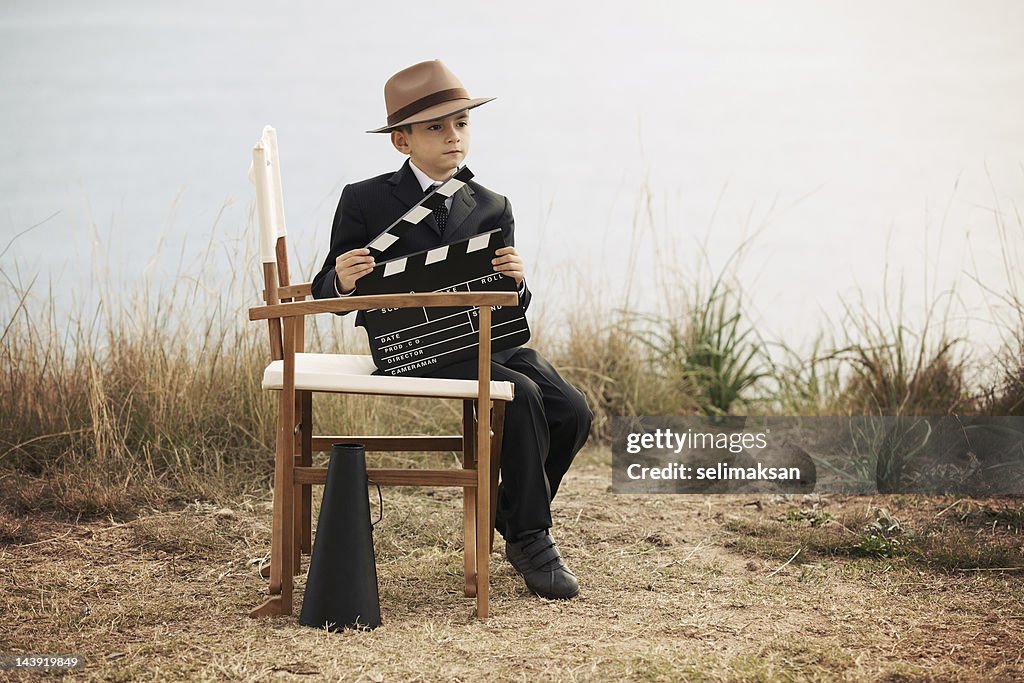 Little Diretor de filme em ação
