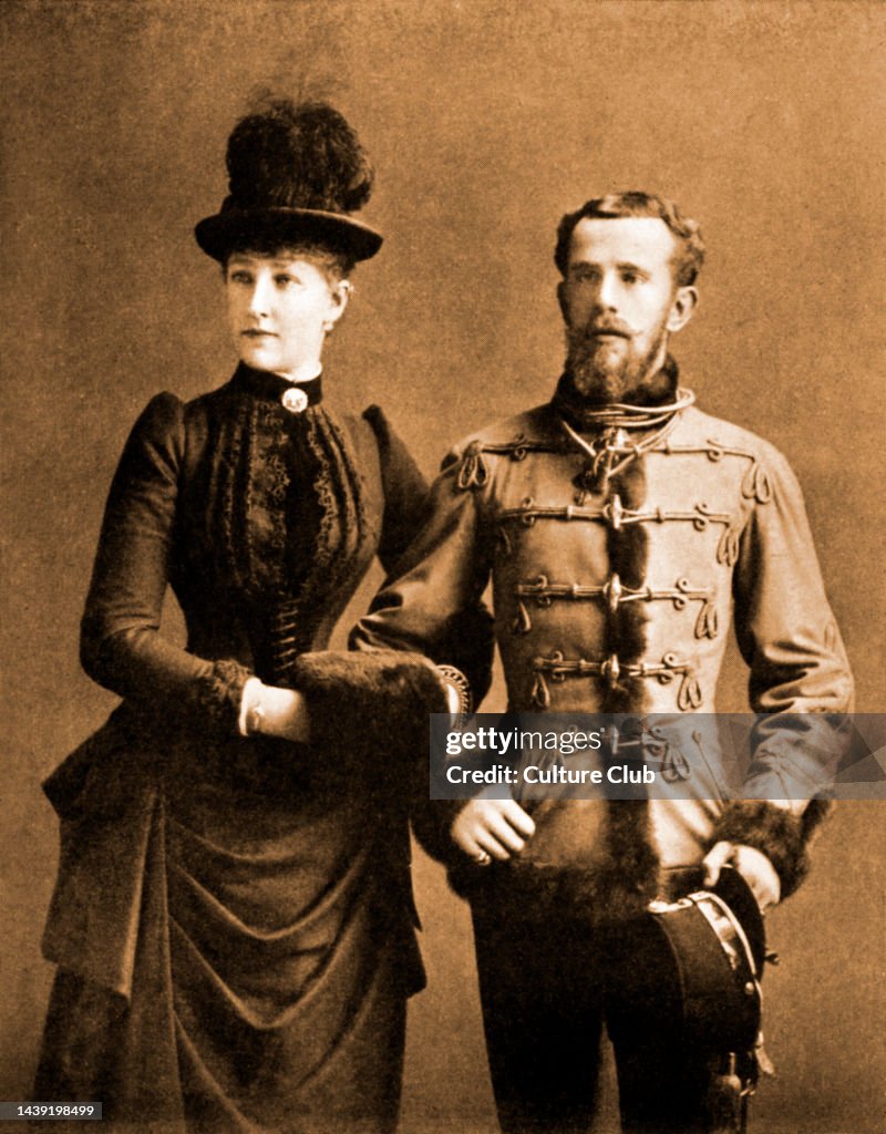 Crown Prince Rudolf of Austria with his wife Stéphanie of Belgium ...