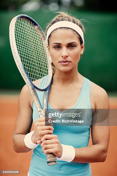 female tennis player - vintage tennis player stock pictures, royalty-free photos & images