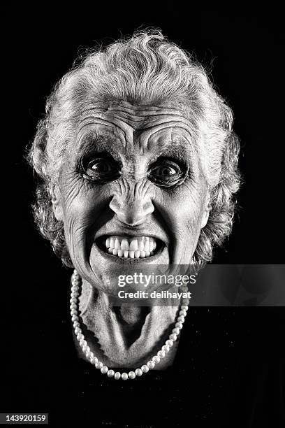 anger - crazy white hair stock pictures, royalty-free photos & images