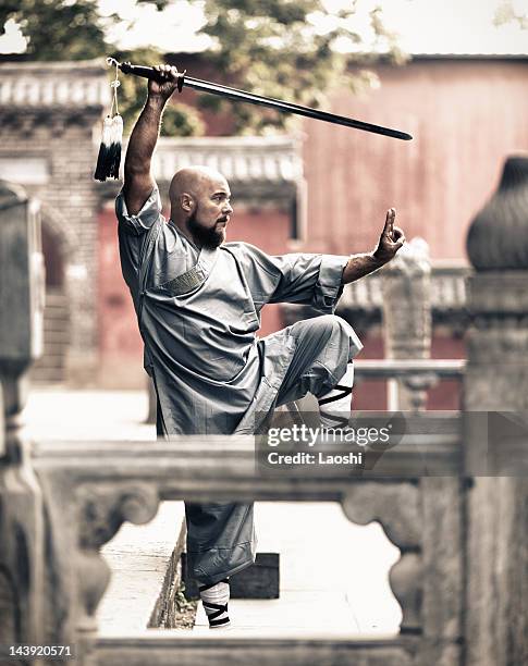 shaolin monge - tai chi imagens e fotografias de stock