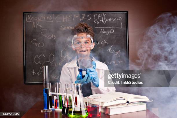 bad science - bad kids classroom stockfoto's en -beelden