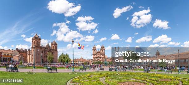 praça de armas, cusco, peru - plaza de armas praça - fotografias e filmes do acervo