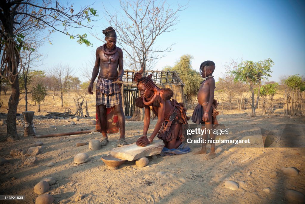 Himba family