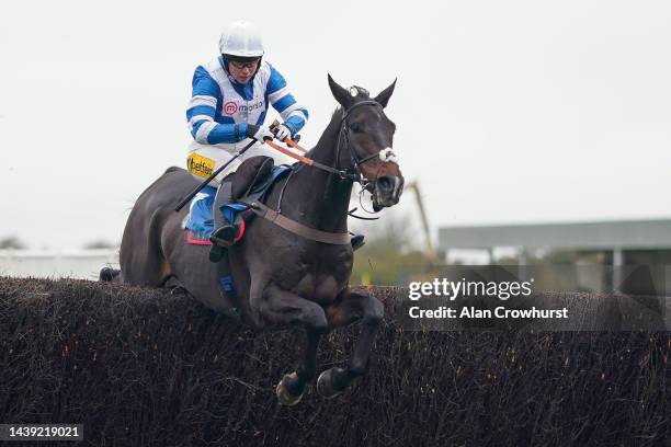 Bryony Frost riding Frodon clear the last to win The 61st Badger Beer Handicap Chase at Wincanton Racecourse on November 05, 2022 in Wincanton,...
