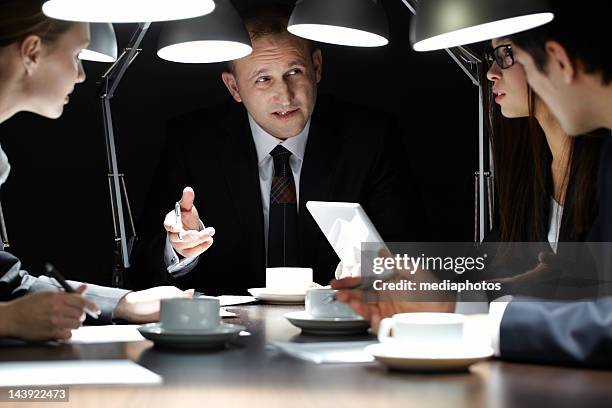 meeting at the end of day - mediaphotos stock pictures, royalty-free photos & images